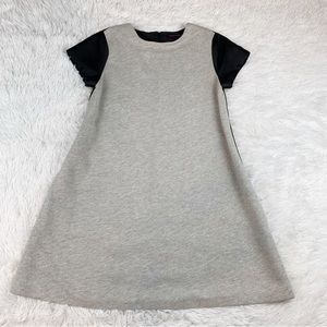 Harvey Faircloth short sleeve grey black a-line dress Made in USA